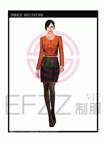 專賣店?duì)I業(yè)員服裝設(shè)計(jì)圖1029