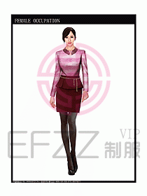 專賣店營業(yè)員服裝設計圖1075