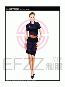 專賣店營業(yè)員服裝設計圖1087