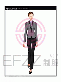 專賣店營業(yè)員服裝設計圖1108