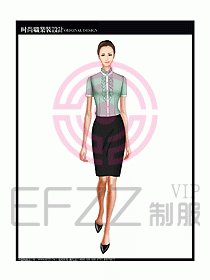 女職業(yè)裝短袖襯衫設計圖189