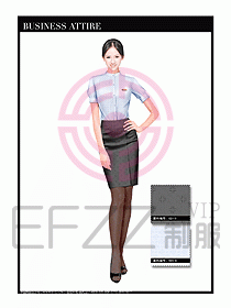 女職業(yè)裝短袖襯衫設(shè)計圖329