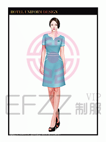 SPA按摩技師制服設(shè)計圖867