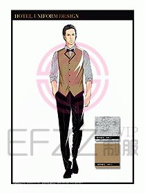酒店西餐服務(wù)員制服設(shè)計(jì)1020