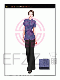 酒店服裝中餐服務(wù)員制服設(shè)計(jì)1397