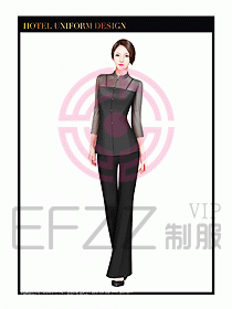 酒店服裝中餐服務(wù)員制服設(shè)計(jì)1418