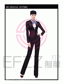 職業空姐裝制服設計圖494