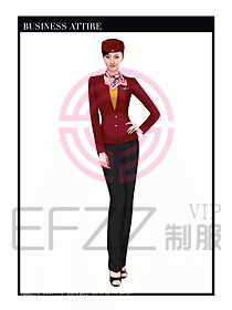 職業(yè)空姐裝制服設(shè)計圖513