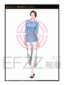 SPA水療會所服務(wù)員服裝設(shè)計(jì)391