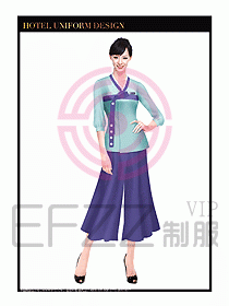 SPA按摩技師服制服設計圖1021