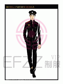 酒店門(mén)童保安行李生制服設(shè)計(jì)941