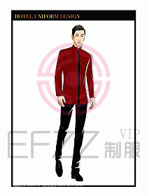 酒店門童保安行李生制服設計957