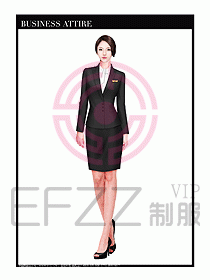 專賣店營業(yè)員職業(yè)裝設(shè)計圖1277
