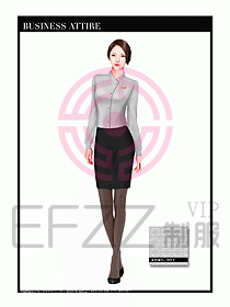 專賣店營業(yè)員職業(yè)裝設(shè)計圖1302