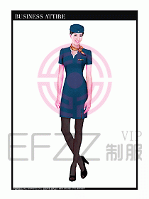 職業(yè)空姐制服設(shè)計(jì)圖555