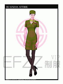 職業(yè)空姐制服設計圖554