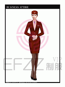 職業(yè)空姐制服設計圖586