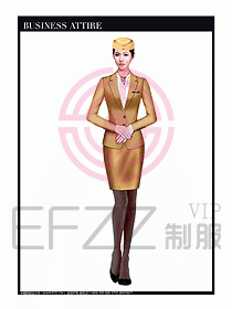 職業(yè)空姐制服設計圖587