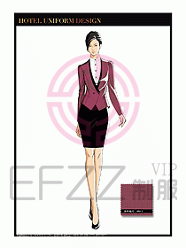 酒店大堂服務(wù)員制服設(shè)計(jì)788