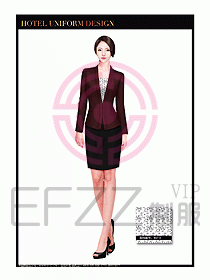 酒店大堂服務(wù)員制服設(shè)計798