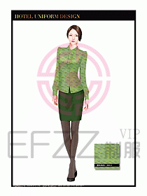 酒店中餐服務(wù)員制服設(shè)計1548