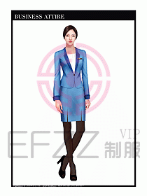 職業裝空姐服制服設計圖650