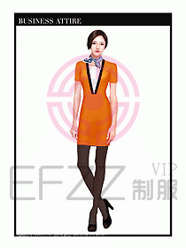 職業(yè)裝空姐服制服設(shè)計(jì)圖658