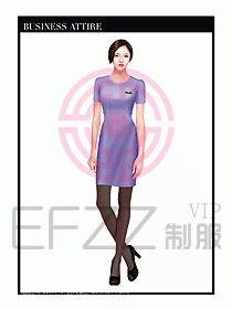 職業(yè)裝空姐服制服設計圖654