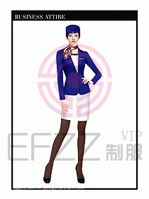 職業(yè)裝空姐服制服設計圖675