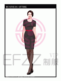 職業裝空姐服制服設計圖677