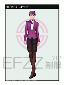 職業(yè)裝空姐服制服設(shè)計圖686