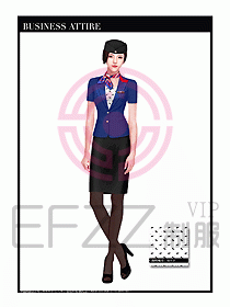 職業(yè)裝空姐服制服設(shè)計圖696