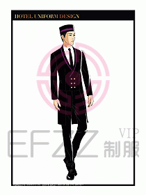 酒店門(mén)童保安行李生制服設(shè)計(jì)1002