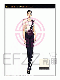 SPA會(huì)所服務(wù)生制服設(shè)計(jì)圖405