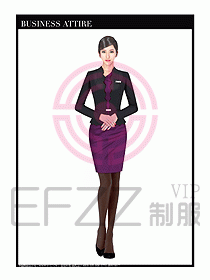 職業(yè)裝空姐服制服設(shè)計圖735