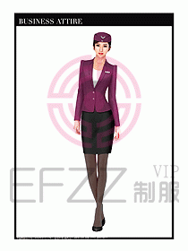 職業(yè)裝空姐服制服設計圖740