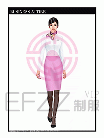 職業裝空姐服制服設計圖773