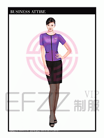 職業(yè)裝空姐服制服設(shè)計(jì)圖787
