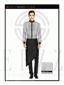 酒店西餐服務(wù)員制服設(shè)計(jì)1054