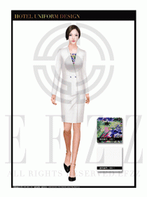 大堂總臺(tái)收銀接待員工制服278