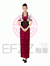 西餐咨客服裝109