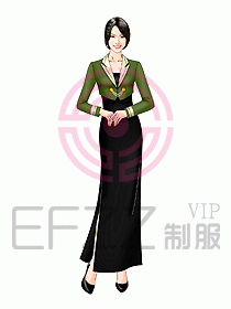 西餐咨客服裝174