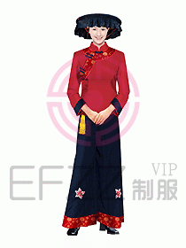 中餐迎賓制服028