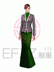 中餐迎賓服裝375