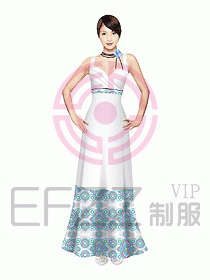 水療會(huì)所咨客制服144