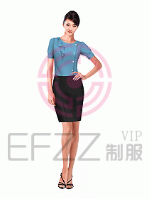 女職業(yè)裝短袖襯衫設計圖166