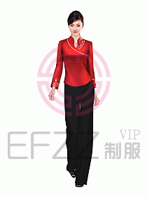 酒店中餐服務員制服設計圖973