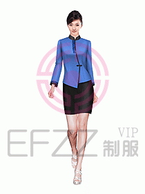 酒店中餐服務(wù)員制服設(shè)計(jì)圖982