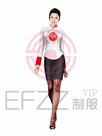 中餐服務員制服設計圖1016