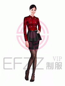 西餐服務員制服設計圖662
